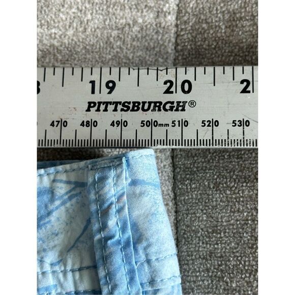 Columbia Washed Out Casual Printed Shorts Men's 40 8" Inseam Blue Tropical Beach - Picture 9 of 12